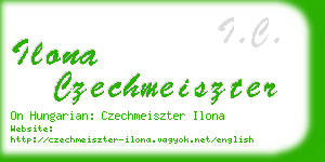 ilona czechmeiszter business card